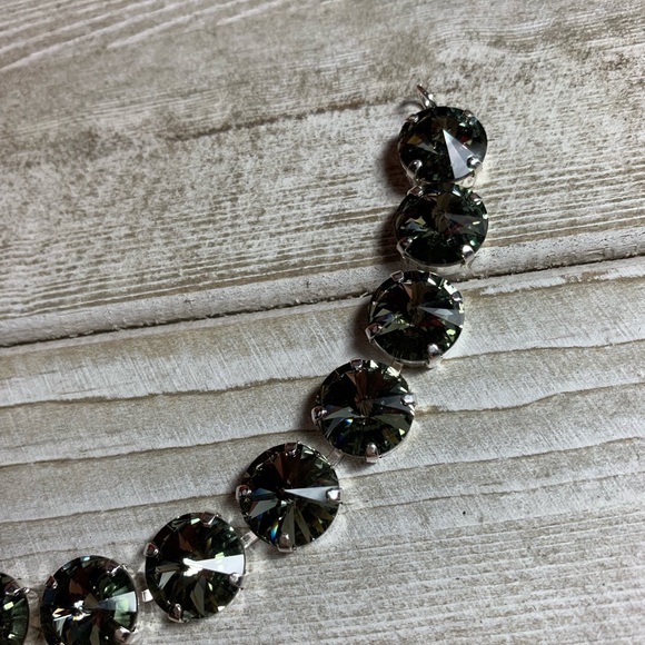 Handmade Swarovski “Black Diamond Rivoli” Bracelet - Picture 6 of 8